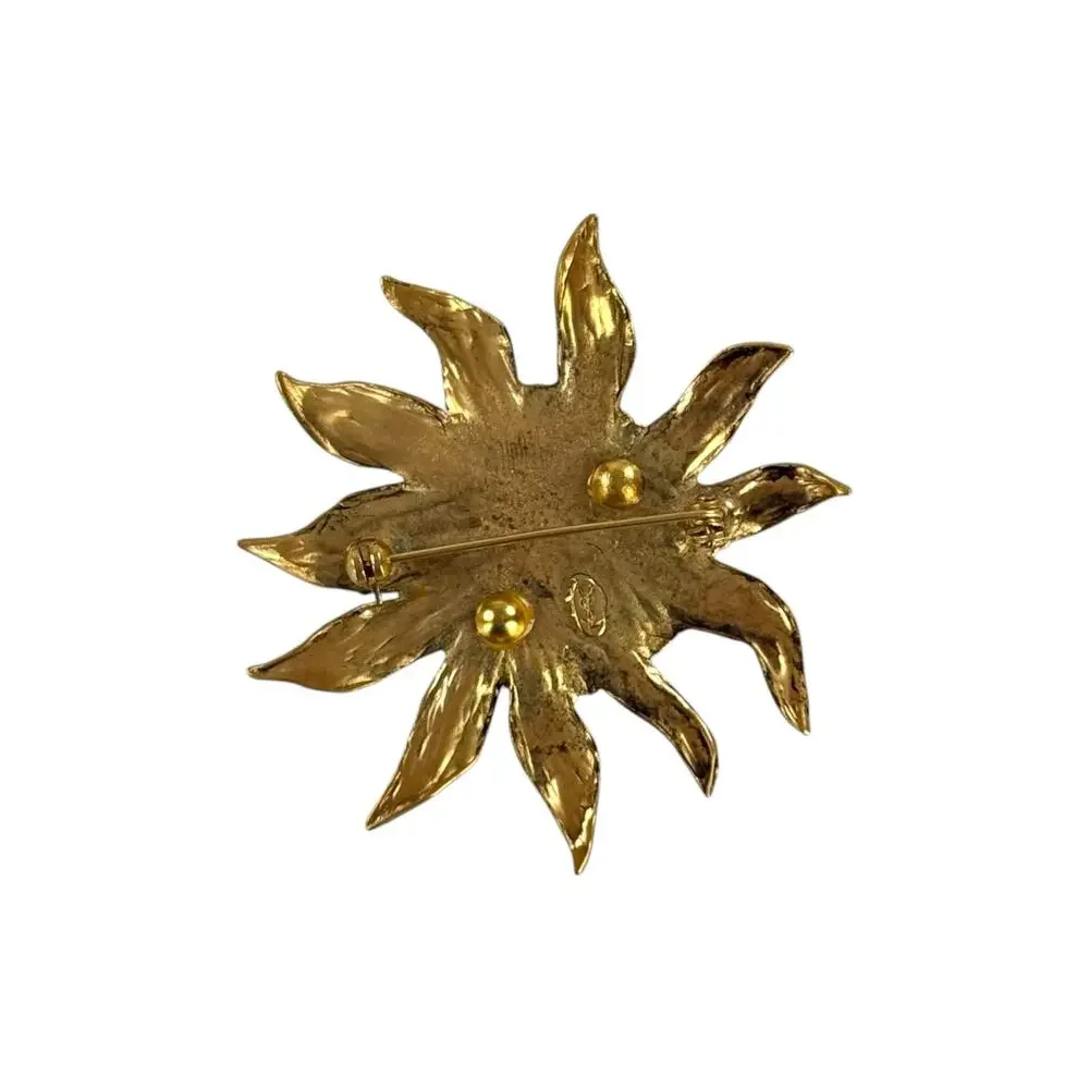 YSL Vintage Sunflower Brooch